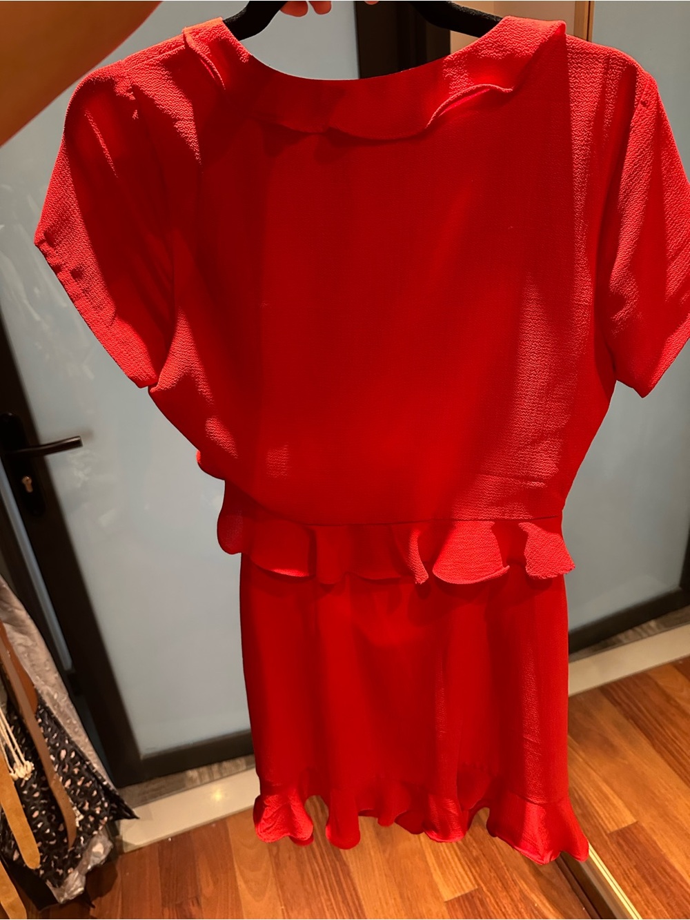 superdown Red Ruffle Mini Dress - Picture 4 of 4